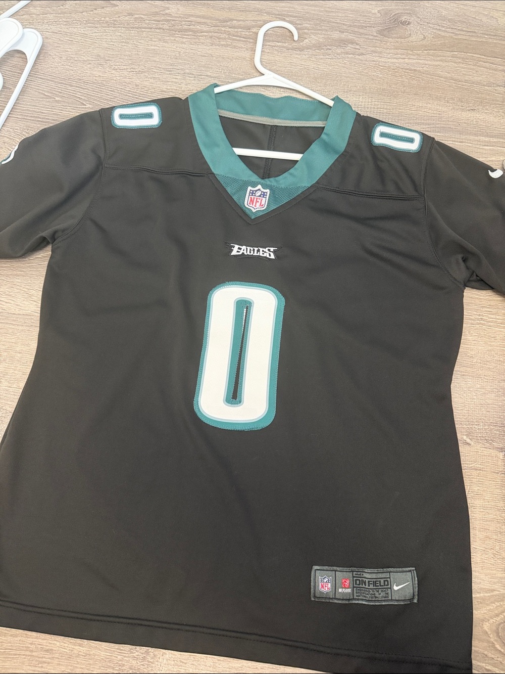 Nike Black Teal 'Swift' Football Jersey (Number 0)